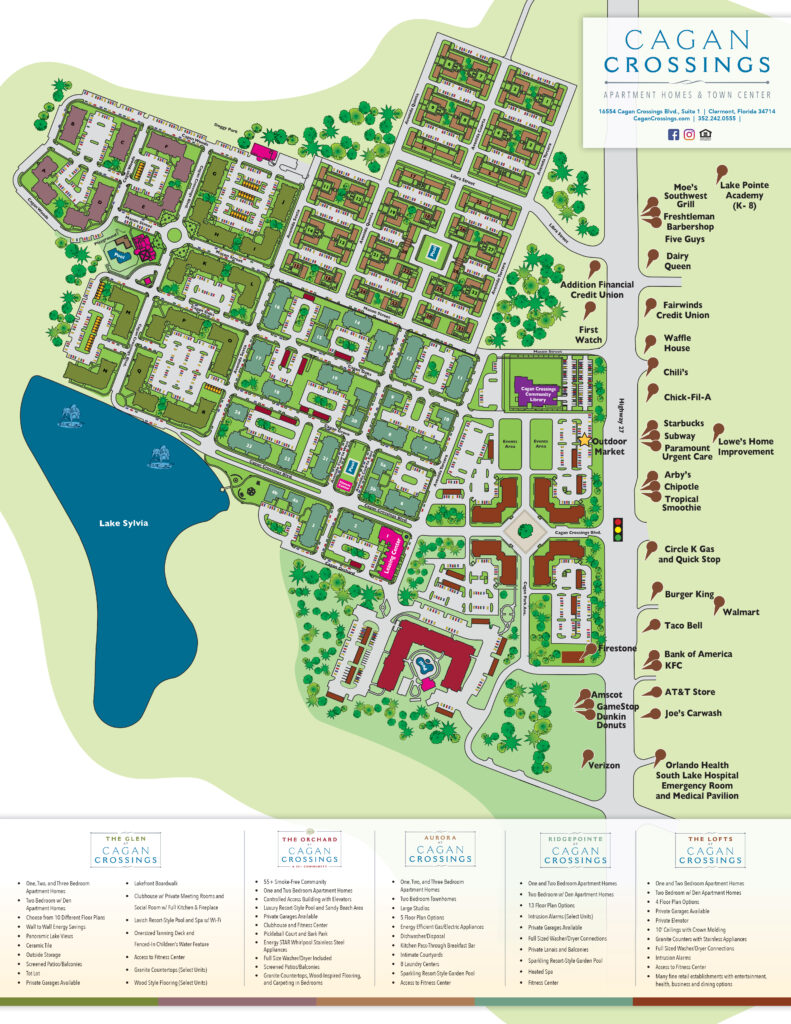 Cagan Crossings Map