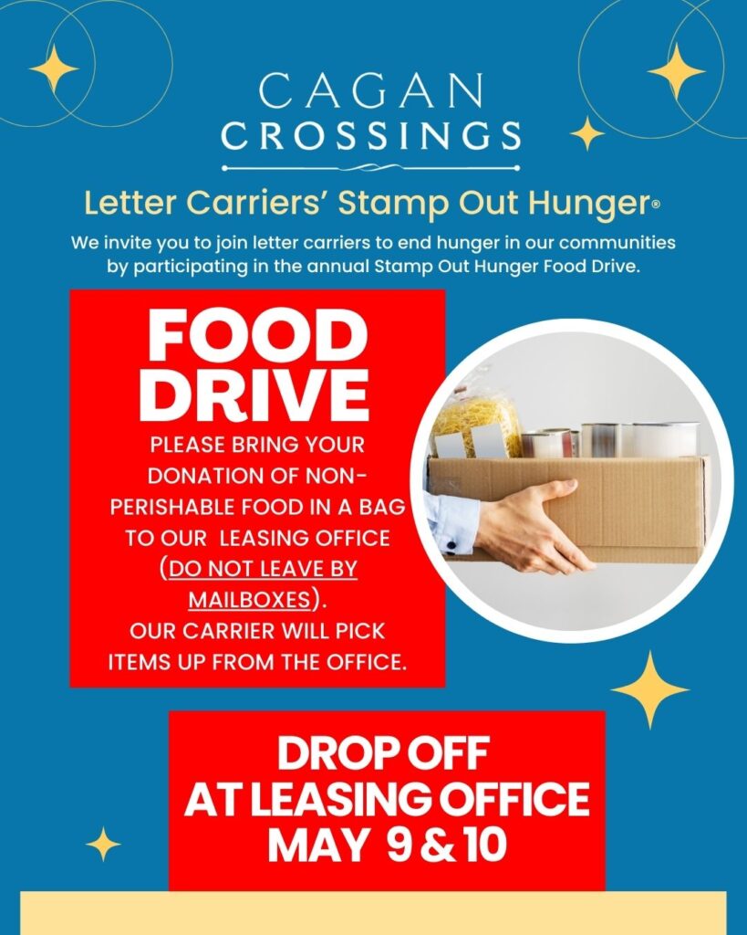 food drive may 9th and 10th